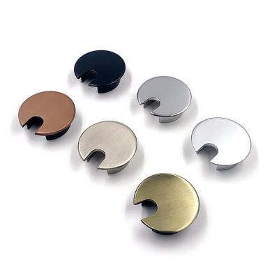 TNDYIG 1Pcs Zinc Alloy 35mm Threading Box Computer Desktop Multi-Function Cable Box Round Wire Hole Cover Wire Hole Hardware (Color : Bright Color)