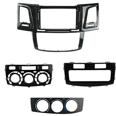 9'' Car Radio Stereo Dash Frame Fascia Bezel Panel Compatible for Toyota Fortuner/HILUX Revo/Vigo 2005~11(Auto & Manual AC) Install Mount Kit