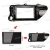 10.1'' Car Radio Stereo Dash Frame Fascia Bezel Panel Compatible for Toyota HILUX REVO VIGO IMV 2016 17 18 Install Mount Kit view 2