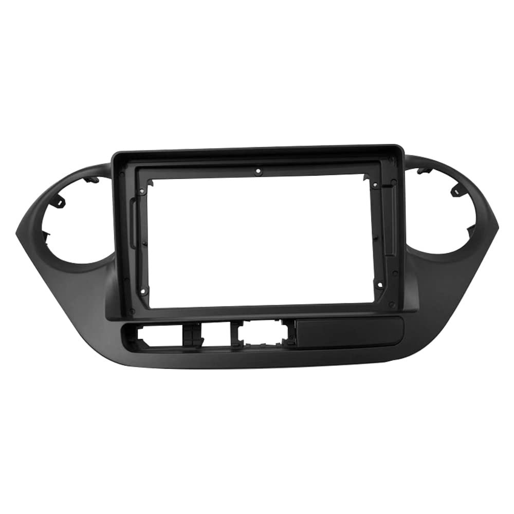 9'' Car Radio Stereo Dash Frame Fascia Bezel Panel Compatible for HYUNDAI I10 2014 15 16 17 Install Mount Kit