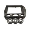 9'' Car Radio Stereo Dash Frame Fascia Bezel Panel with Power Harness Compatible for Honda Fit Jazz 2004 05 06 07 RHD Install Mount Kit view 1