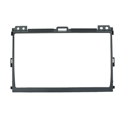9'' Car Radio Stereo Dash Frame Fascia Bezel Panel w/Power Harness Cable Compatible for Toyota Land Cruiser Prado 120 2003-2009 Lexus GX 470 2002-2009