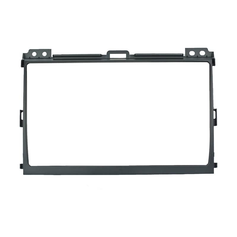 9'' Car Radio Stereo Dash Frame Fascia Bezel Panel w/Power Harness Cable Compatible for Toyota Land Cruiser Prado 120 2003-2009 Lexus GX 470 2002-2009