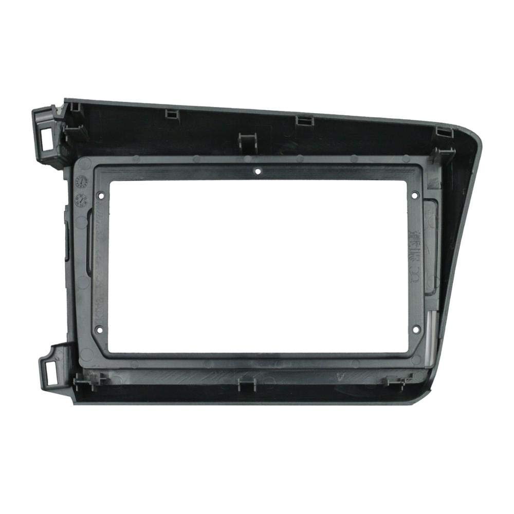 9'' Car Radio Stereo Dash Frame Fascia Bezel Panel Compatible for Honda Civic Sedan 2012 13 14 15 RHD Mount Kit