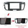 10.1'' Car Radio Stereo Dash Frame Fascia Bezel Panel Compatible for Honda Accord 9TH 2014 15 16 17 Install Mount Kit view 2