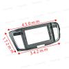 10.1'' Car Radio Stereo Dash Frame Fascia Bezel Panel Compatible for Honda Accord 9TH 2014 15 16 17 Install Mount Kit view 4