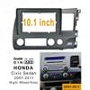 10.1'' Car Radio Stereo Dash Frame Fascia Bezel Panel Compatible for Honda Civic 2007 08 09 10 11 Right Hand Drive Install Mount Kit view 2