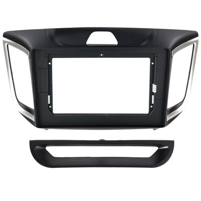 10.1'' Car Radio Stereo Dash Frame Fascia Bezel Panel Compatible for Hyundai IX25/Creta 2014 15 16 17 18 19 Install Mount Kit
