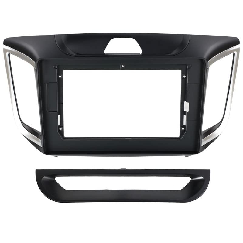 10.1'' Car Radio Stereo Dash Frame Fascia Bezel Panel Compatible for Hyundai IX25/Creta 2014 15 16 17 18 19 Install Mount Kit