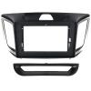 10.1'' Car Radio Stereo Dash Frame Fascia Bezel Panel Compatible for Hyundai IX25/Creta 2014 15 16 17 18 19 Install Mount Kit view 1