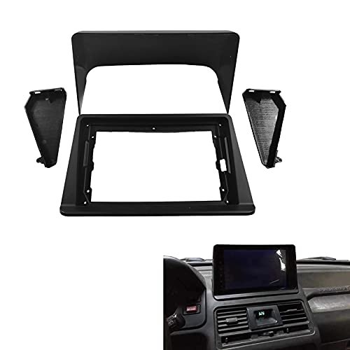 9'' Car Radio Stereo Dash Frame Fascia Bezel Panel Compatible for Mitsubishi Pajero Montero V31 Cheetah Kingbox Install Mount Kit