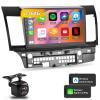 Android Car Stereo for Mitsubishi Lancer 2008-2017 with Carplay Android Auto - [2+64G] 10.1 inch HD Touch Screen Radio GPS Navigation WiFi HiFi + AHD Backup Camera view 1
