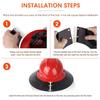 Premium Hard Hat Visor Compatible with Standard V-Gard Full Brim Attachment for Men or Women Working Outside view 4
