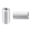 DTGN 1/4"-20x0.78(DxH) Tripod Nuts - 2Pack - Good for Camera Tripod Electronic Equipment - Hand Screw Knurled Barrel Nut Connection Fasteners - Silver view 1