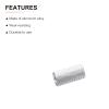DTGN 1/4"-20x0.78(DxH) Tripod Nuts - 2Pack - Good for Camera Tripod Electronic Equipment - Hand Screw Knurled Barrel Nut Connection Fasteners - Silver view 3