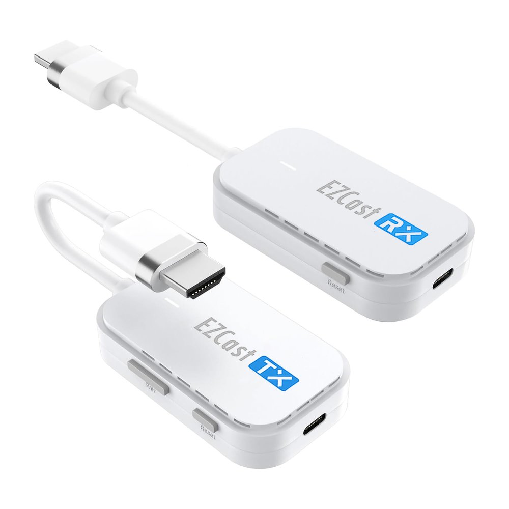 EZCast Wireless HDMI Transmitter & Receiver, 1080P 60Hz, Screen Mirroring and Extending for Laptop/PC/Tablet, 30m Range