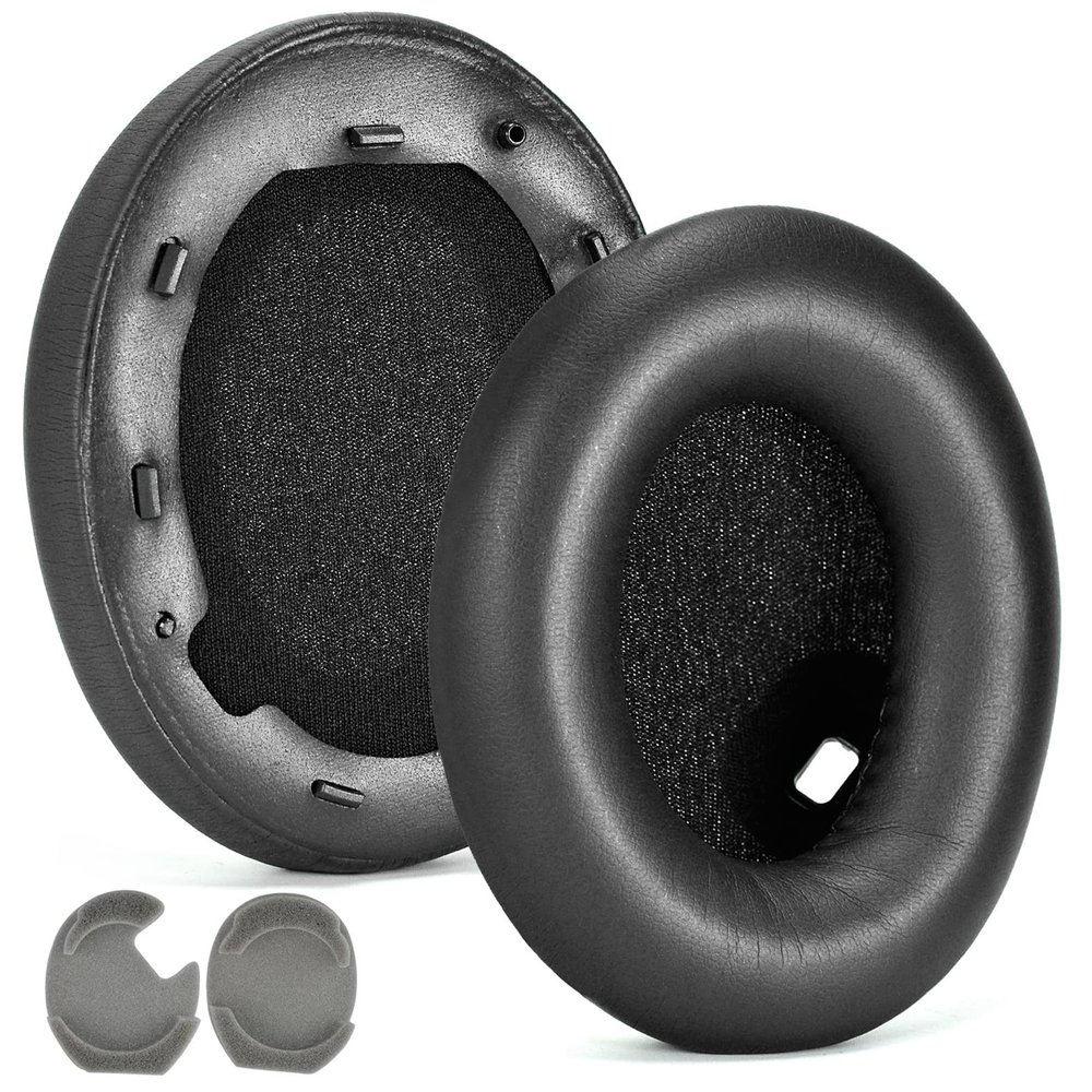 1000XM4 Replacement Ear Pads Cushions Compatible with Sony WH-1000XM4, Earpads for WH 1000XM4 Headphones, Soft High Protein Leather, Superior Noise Isolation Memory Foam