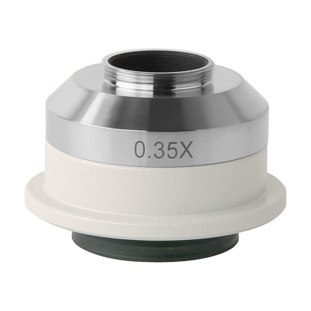 JUIYU Microscope Accessories Kit Microscope C-Mount Adaptor 0.35x 0.55x 0.7X 1x 1.2X 1.5X 2.25x Microscope C Mount Adapter Microscope Microscope Slides (Size : 0.35x C Adapter)