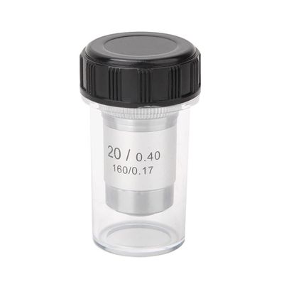 JUIYU Microscope Accessories Kit 195 All-Steel Achromatic Objective Lens for All Biological Microscopes Microscope Slides (Color : 20, Size : Other_Other)