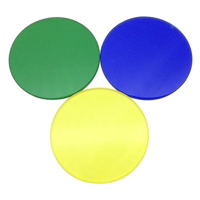 JUIYU Microscope Accessories Kit Biological Microscope Optical Color Filter, Diameter 35 Mm Microscope Accessories Microscope Slides (Color : Blue Green Yellow)