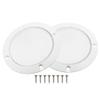 X AUTOHAUX 2 Pcs 4" Car Metal Speaker Cover Mesh Subwoofer Grill Horn Guard with 8 Screws White view 1