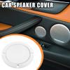 X AUTOHAUX 2 Pcs 4" Car Metal Speaker Cover Mesh Subwoofer Grill Horn Guard with 8 Screws White view 2