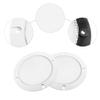 X AUTOHAUX 2 Pcs 4" Car Metal Speaker Cover Mesh Subwoofer Grill Horn Guard with 8 Screws White view 4