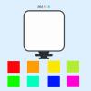 SYH&AQYE RGB Video Light 360 Full Color LED Camera Light RGB Camera Fill Light, Portable Pocket Photographic Lighting Vlog Fill Light Smartphone DSLR SLR Lamp for Live Broadcast view 4