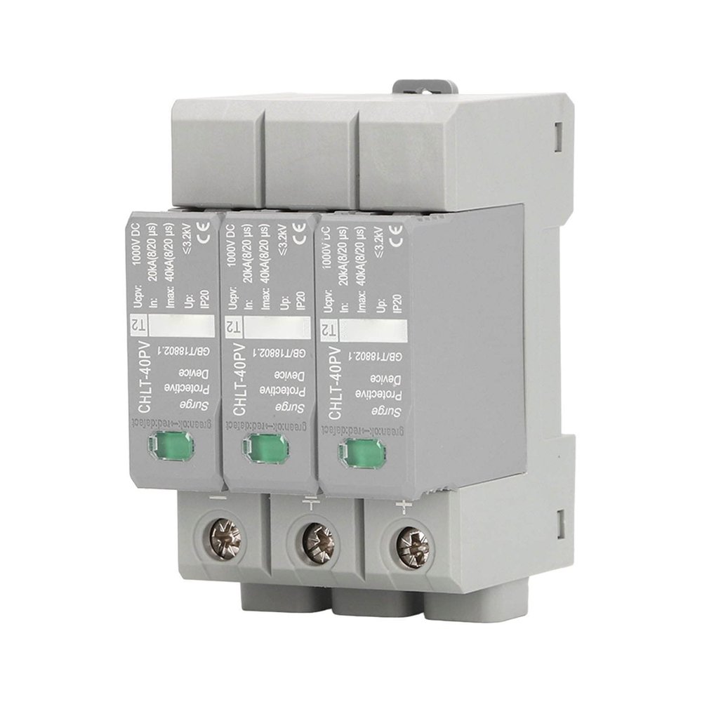 3P Photovoltaic Protective Device DC1000V Arrester Device Electrical Devices Good Electrical Conductivity