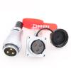 DRRI WEIPU High Voltage WS28 3-Pin Metal Aviation Circular Bulkhead Connector TQ Male Plug Female Socket Z for Solar Panel view 2