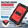 BMOUO Case for iPad (A16) 11th Generation 11" 2025/iPad 10th Generation 10.9 inch 2022, 360 Rotating Stand & Pencil Holder & Hand Shoulder Strap Shockproof iPad 11th/10th Generation Case, Red+Black view 4