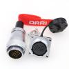 DRRI WEIPU WS28 20-Pin Panel Mount Heavy Duty AC DC Circuit Signal LED Industrial Bulkhead Electrical Male Plug Female Socket view 1
