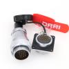 DRRI WEIPU WS28 20-Pin Panel Mount Heavy Duty AC DC Circuit Signal LED Industrial Bulkhead Electrical Male Plug Female Socket view 2