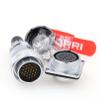 DRRI WEIPU WS28 20-Pin Panel Mount Heavy Duty AC DC Circuit Signal LED Industrial Bulkhead Electrical Male Plug Female Socket view 3