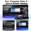 Charmstep for Toyota Vitz 2014-2020 Android 11 Car Radio Stereo Navigation GPS Head Unit 9" Screen Multimedia Video Player with Carplay/SWC/DSP/4G/FM RDS/WiFi+Backup Camera,300s/3+32g/a view 2
