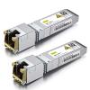 10Gtek SFP+ to RJ-45 10GBase-T Transceiver, 10Gbe Copper SFP+ to Ethernet Module for Cisco SFP-10G-T-S, Ubiquiti UniFi UF-RJ45-10G, TP-Link TL-SM5310-T, Netgear and More, up to 30m, Pack of 2 view 1