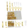 CORHAD 1000pcs Bulk Spade Terminals Female Male Insulated Connectors for Wire Crimping view 3