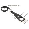 PATIKIL 2 Pack Aluminium Alloy Camera Tighten Knob Bolt Nut Screw Wrench with Lanyard for Action Camera, Black view 2