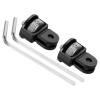 PATIKIL Aluminum Tripod Mount Adapter, 2 Pack 360 Adjustment 1/4" Screw Conversion Adapters for Action Camera Tripod Screw Mount, Black Titanium view 1