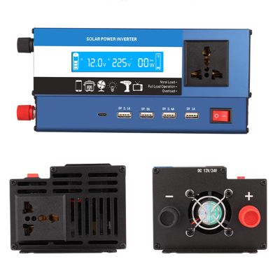 HYDTGZ Power Inverter Solar Inverter Converter Dual Voltage Universal Inverter 12V 24V to 220V 48V 60V to 220V Modified Wave Inverter,600w,12V/24V to 220V