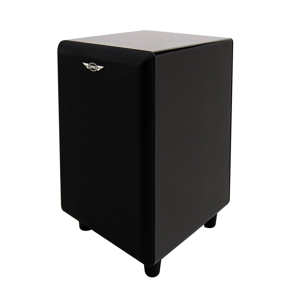 Earthquake Sound MiniMe DSP P8 8-inch Powered Subwoofer with DSP Control and SLAPS Passive Radiator Technology, Black