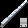 24 Hardwired Power Strip (NO Power Cord), 6 Horizontal Outlets (NOT Tamper Resistant), with Ears (with mounting tabs on Both Ends), 15A (NOT a 20 Amp Unit), USB, White view 1