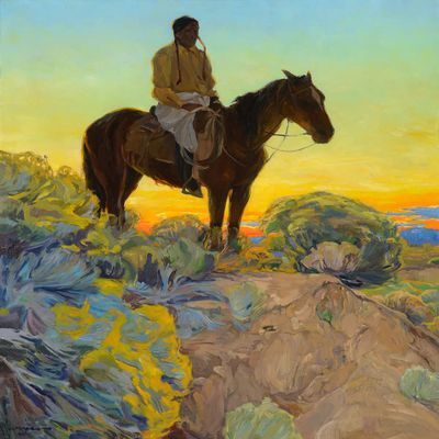 Walter Ufer : Sundown : 1916 : Archival Quality Art Print