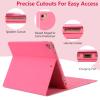 BQSS for iPad 9th Generation Case with Keyboard 10.2 Inch, Detachable Wireless Bluetooth Keyboard Case with Pencil Holder for iPad 9th/8th/7th, for iPad Air 3rd Gen/Pro 10.5 inch (Red) view 4