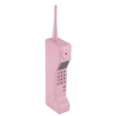 LBEC Retro Mobile Phone Model Ornaments, Exquisite Durable Simulation Brick Mobile Phone Model for Photo Studio (Pink)