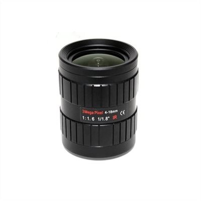 JUIYU Microscope Accessories Kit C-Mount Industrial Camera Lens High Definition Manual Zoom Machine Vision Lens for Industry Video Microscope Camera Microscope Slides (Color : 4-18mm 3MP)