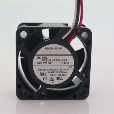 1608VL-S5W-B69 DC24V 0.09A 4020 4cm 3-Wire Cooling Fan
