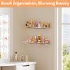 upsimples 2 Pcs 15" Acrylic Shelves for Wall Display and Storage, Clear view 4