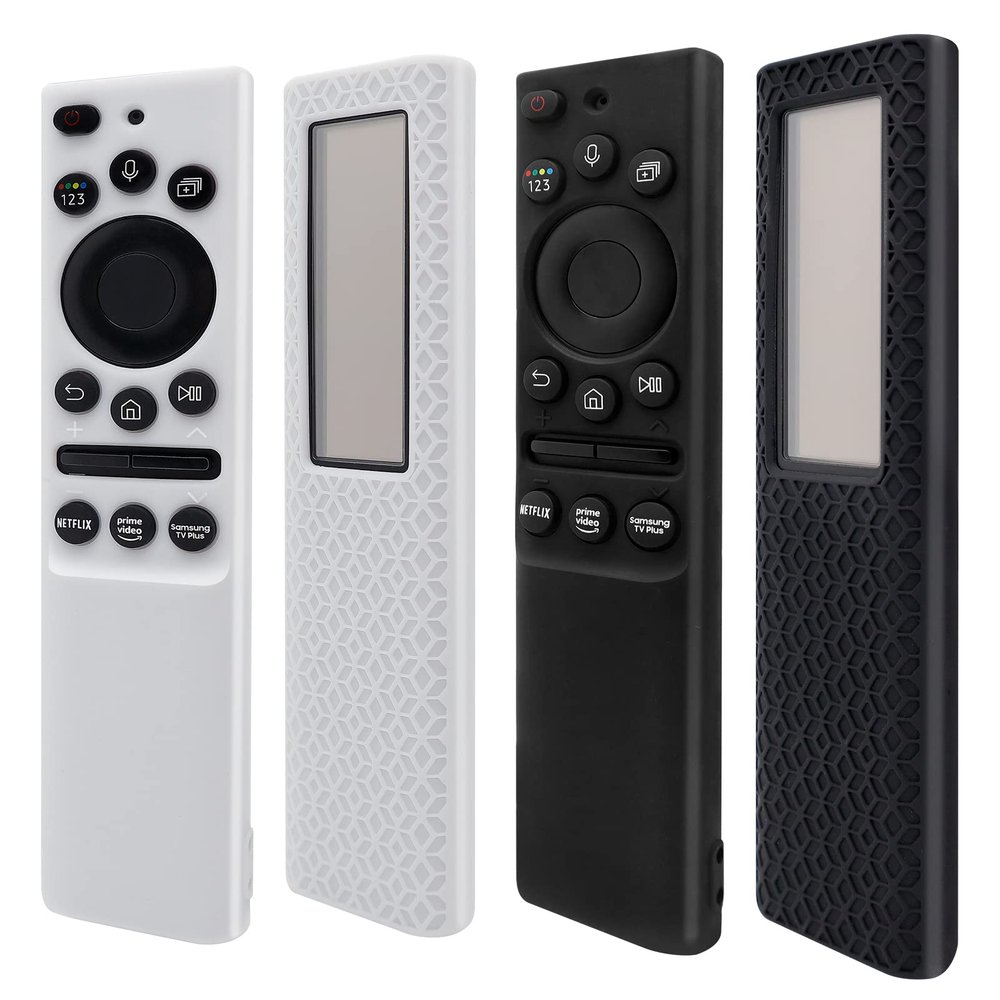 [2Pack] ZEVGOV Silicone Case for Samsung Smart Solar Cell Remote Control BN59 Series Protective Kids-Friendly Shockproof Remote Control Sleeve Holder