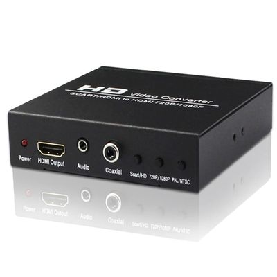 iW899Bytto SCART/HDMI to HDMI Converter, 5in1, Supports PAL/NTSC, 720P/1080P Upscaler